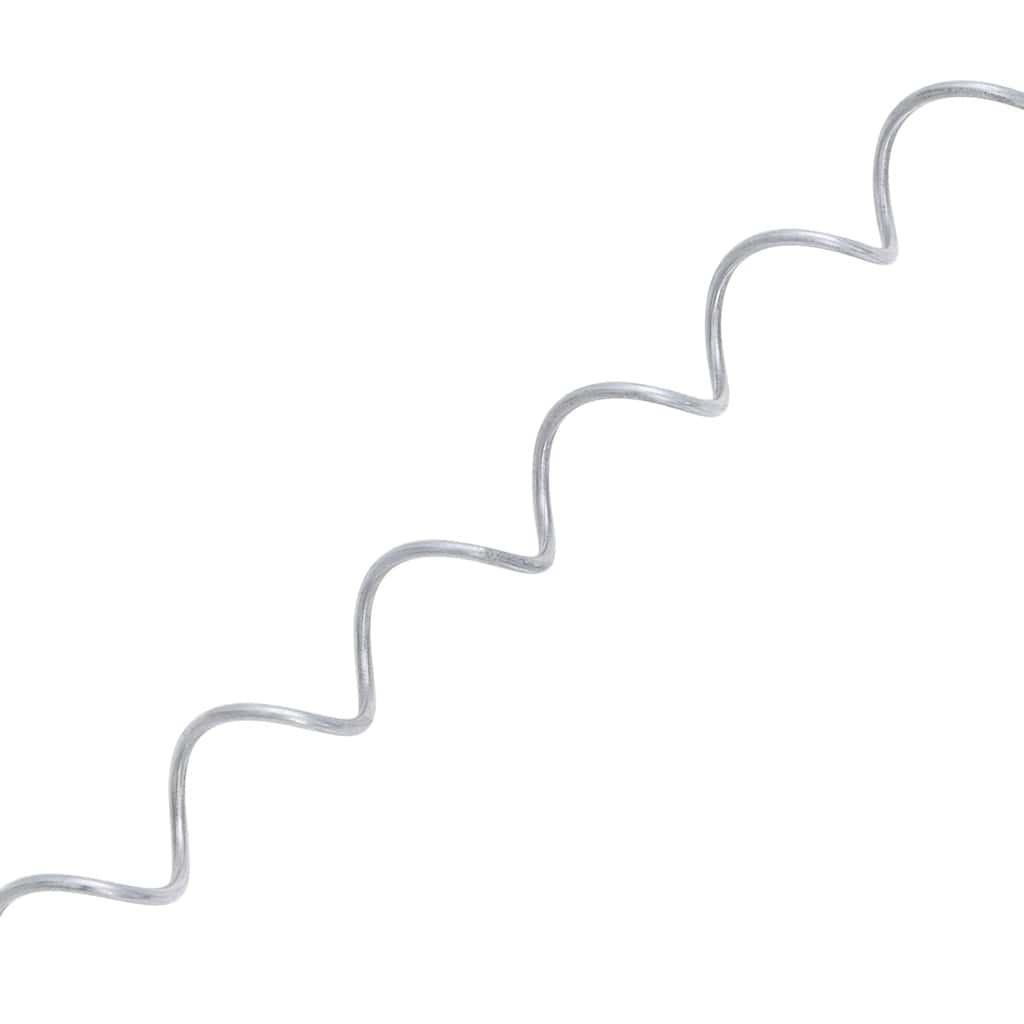 Gabion Spirals 24pc Galvanised Steel 100cm | HomeAndLiving