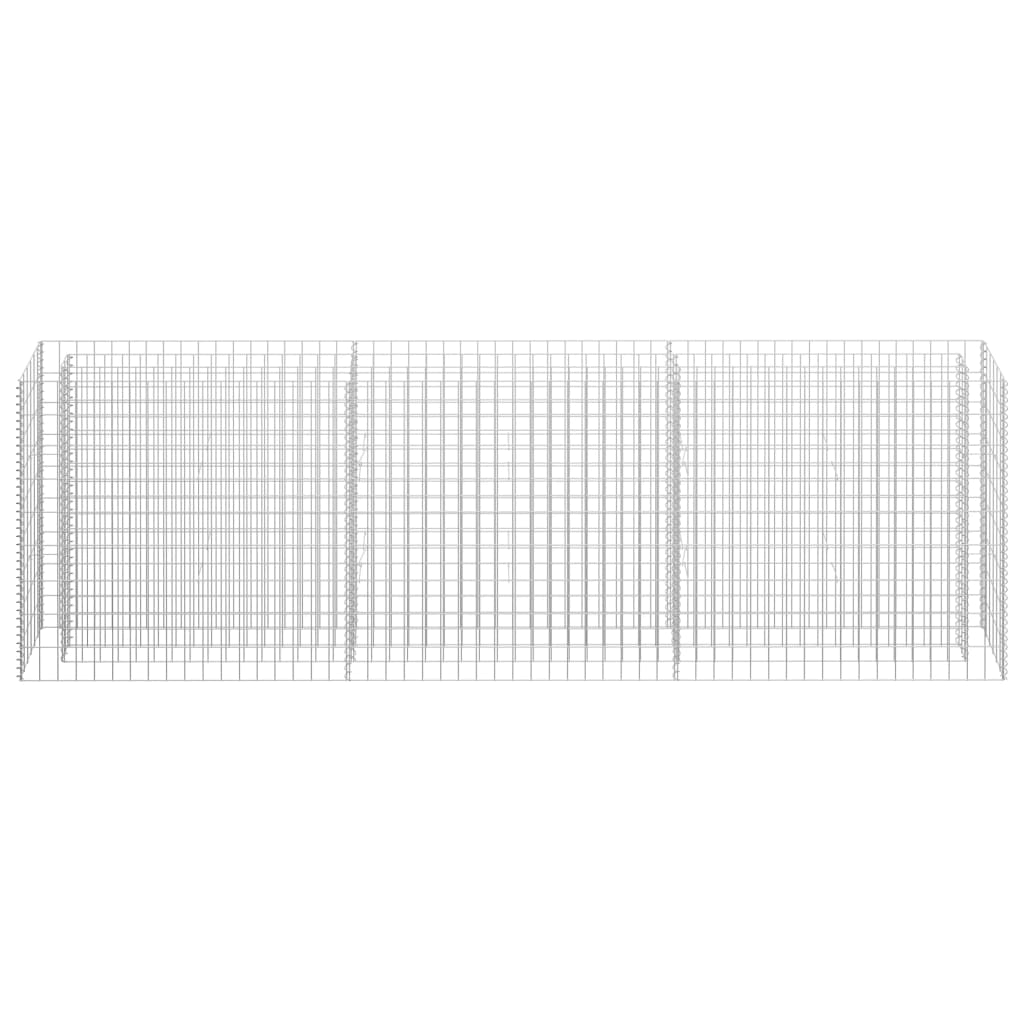 Gabion Raised Bed--Silver