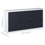 Wall Mounted Tool Cabinet Industrial Metal | HomeAndLiving