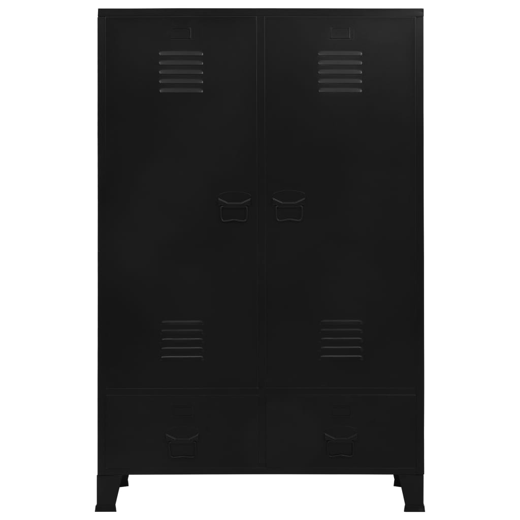 Wardrobe Industrial Black Steel