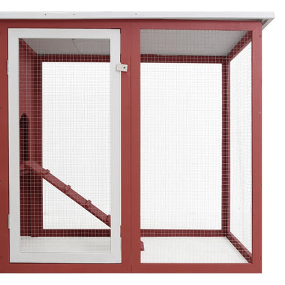 Chicken Cage Hen House-Red