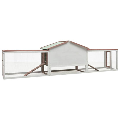 Pine & Fir Wood Rabbit Hutch Mocha