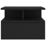 Floating  Nightstand Black Chipboard