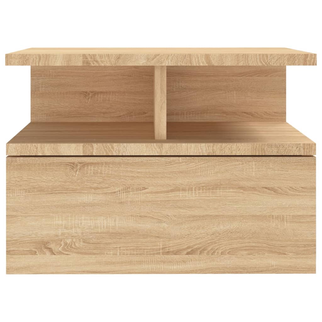 Floating Nightstand Sonoma Oak Chipboard