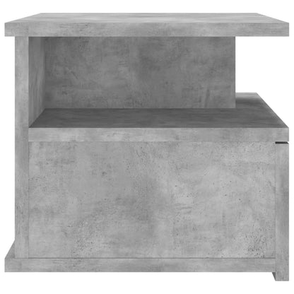 Floating Nightstand Concrete Grey Chipboard - 40×31×27cm