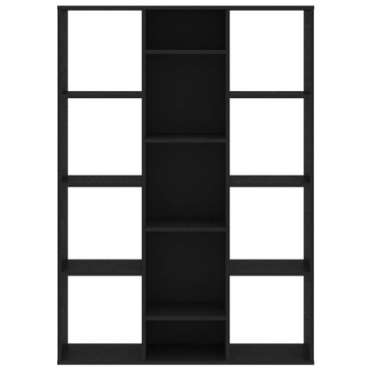 Room Divider/Book Cabinet Black Chipboard