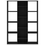 Room Divider/Book Cabinet Black Chipboard
