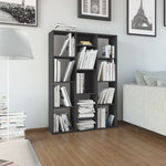 Room Divider/Book Cabinet High Gloss Grey - Chipboard