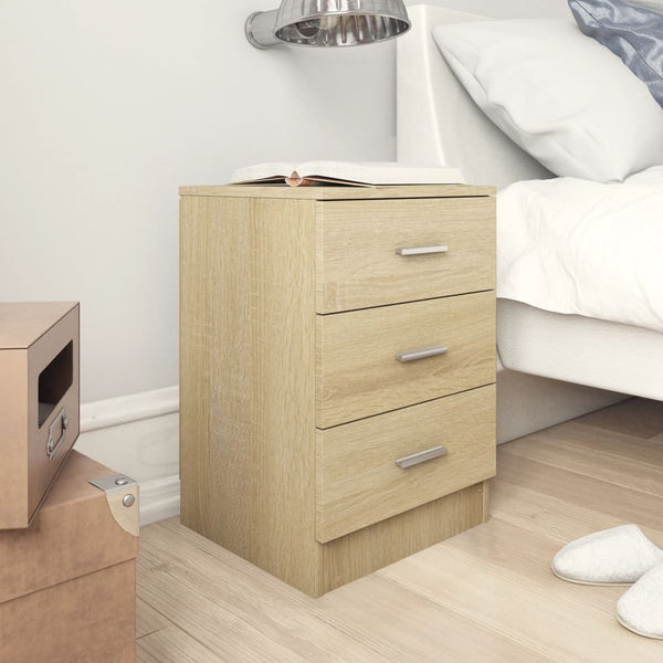  Bedside Cabinets 2 pcs Sonoma Oak - Chipboard