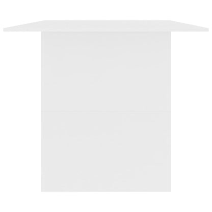 Dining Table  White Chipboard