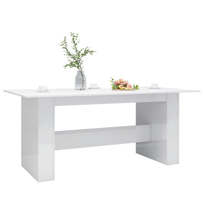 Dining Table High Gloss White- Chipboard