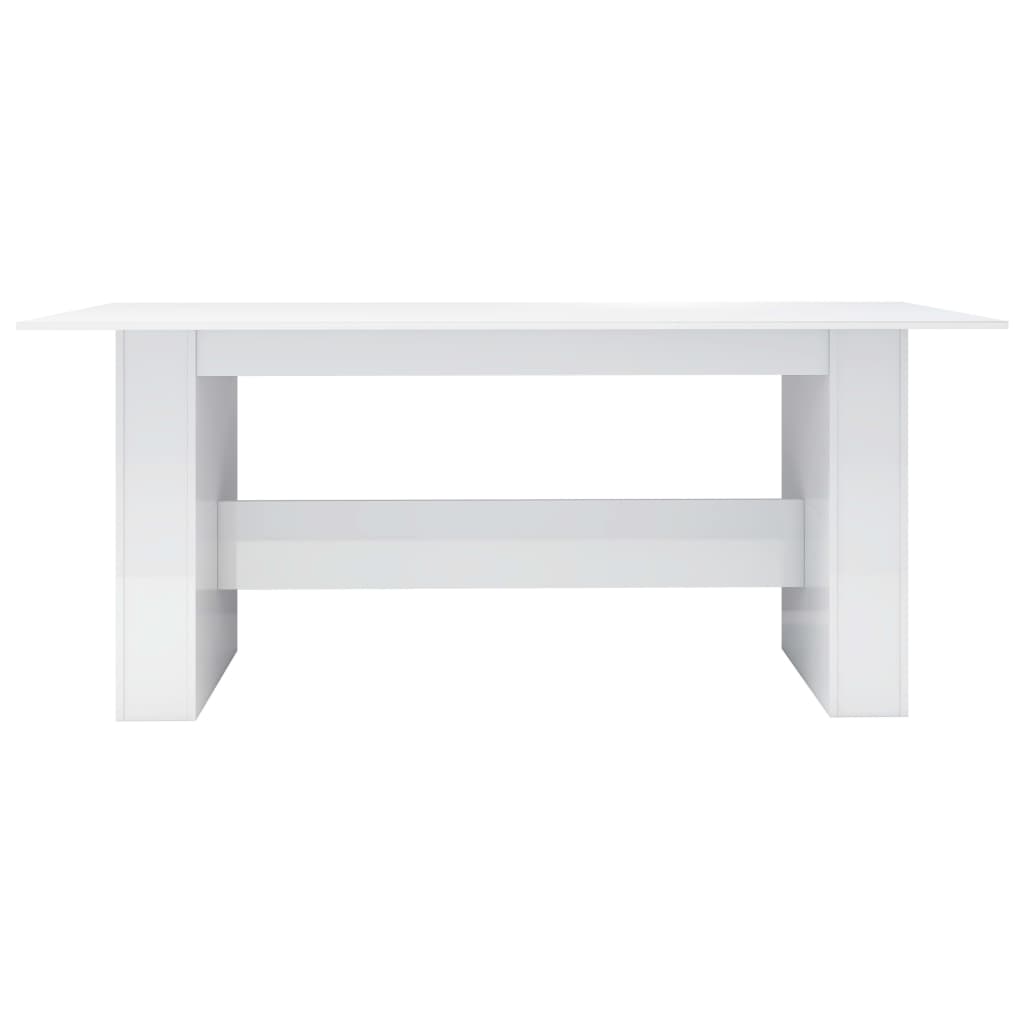 Dining Table High Gloss White- Chipboard