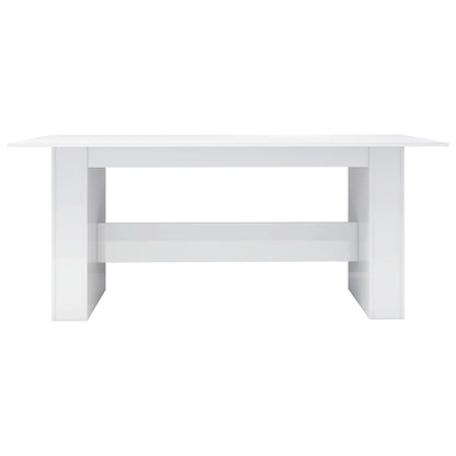 Dining Table High Gloss White- Chipboard