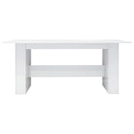 Dining Table High Gloss White- Chipboard