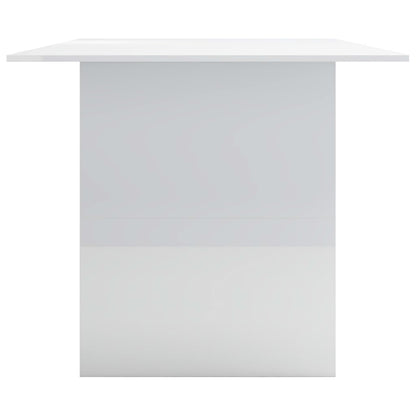 Dining Table High Gloss White- Chipboard