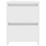 Bedside Cabinet White - Chipboard