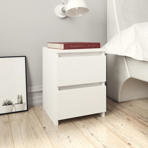  Bedside Cabinet White - Chipboard