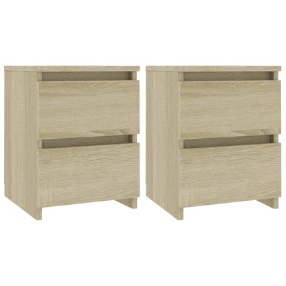 Bedside Cabinets 2 pcs Sonoma Oak Chipboard - 30×30×40cm