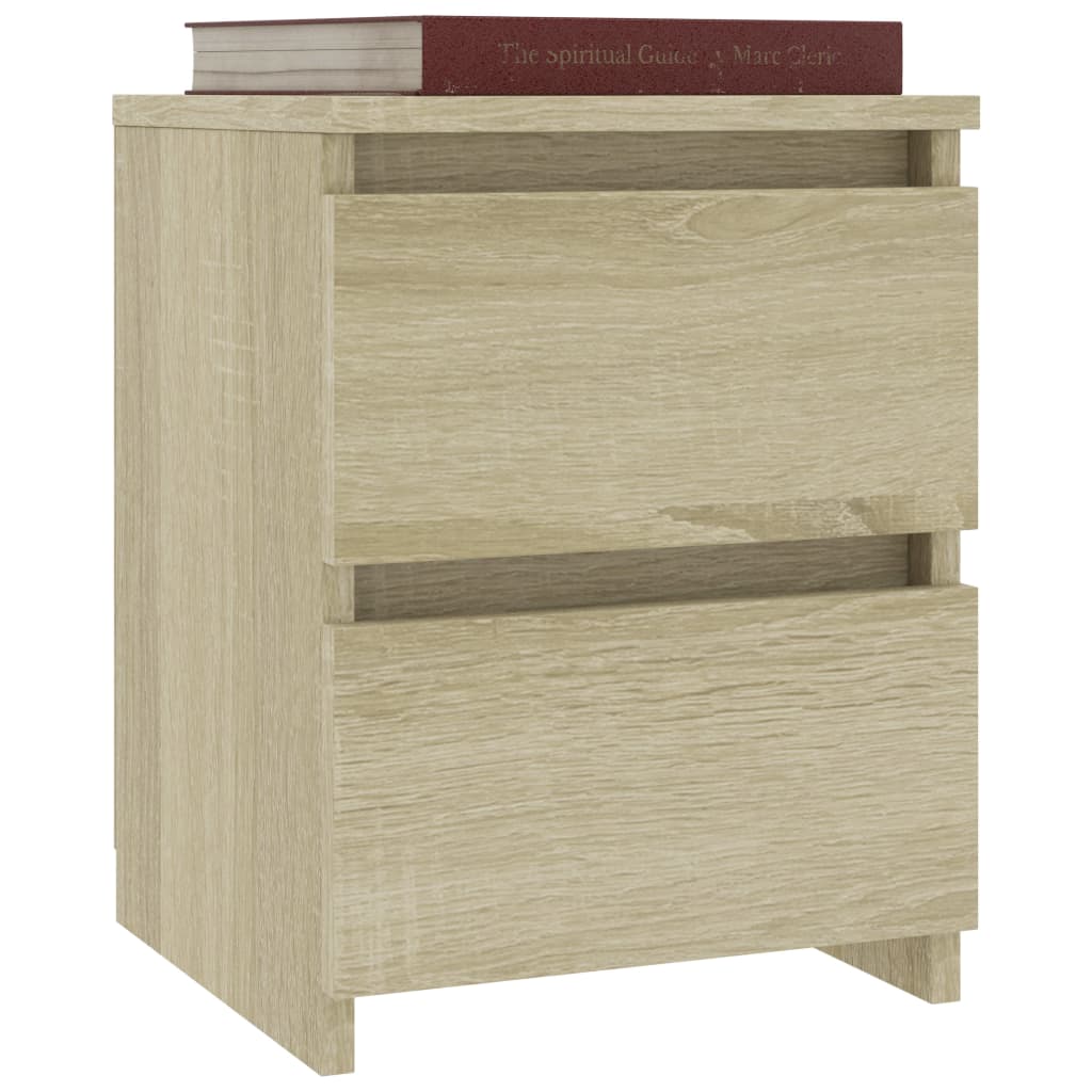 Bedside Cabinets 2 pcs Sonoma Oak Chipboard - 30×30×40cm