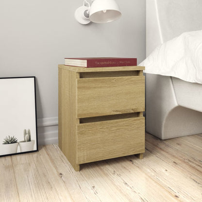 Bedside Cabinets 2 pcs Sonoma Oak Chipboard - 30×30×40cm