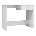Desk High Gloss White Chipboard