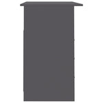 Desk with Drawers Grey  Chipboard
