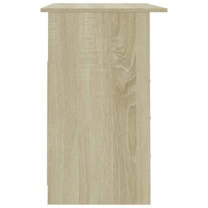 Desk with Drawers Sonoma Oak  Chipboard