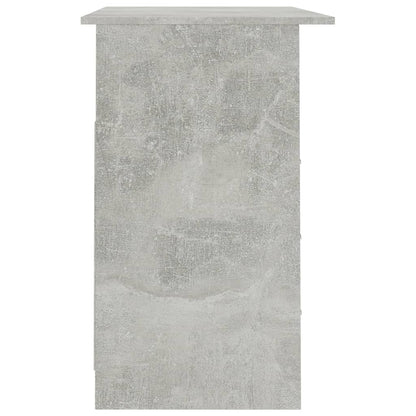 Desk with Drawers Concrete Grey Chipboard