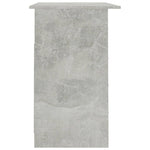 Desk with Drawers Concrete Grey Chipboard