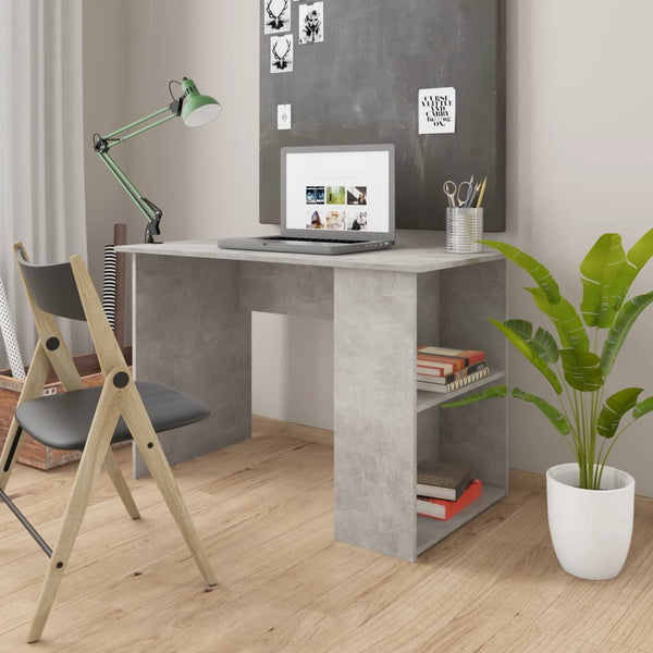  Desk Concrete Grey  Chipboard