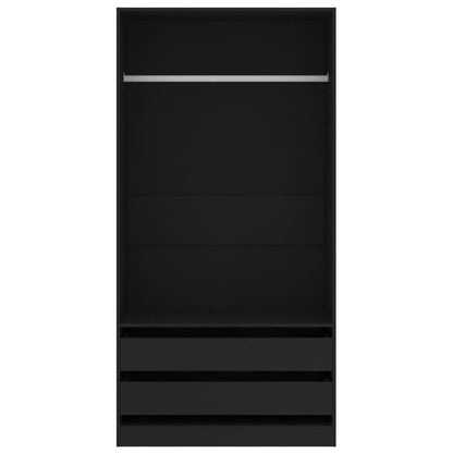 Wardrobe Black - Chipboard