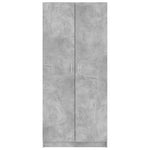 Wardrobe Concrete Grey - Chipboard