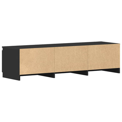 TV Cabinet Black 140cm Entertainment Unit | HomeAndLiving