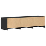 TV Cabinet Black 140cm Entertainment Unit | HomeAndLiving