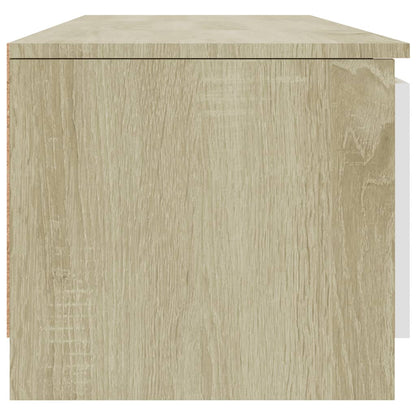 TV Cabinet White and  Oak, Chipboard