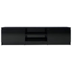 TV Cabinet High Gloss Black, Chipboard