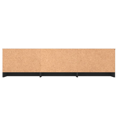 TV Cabinet High Gloss Black, Chipboard