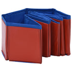 Foldable Dog Swimming Pool Red PVC S