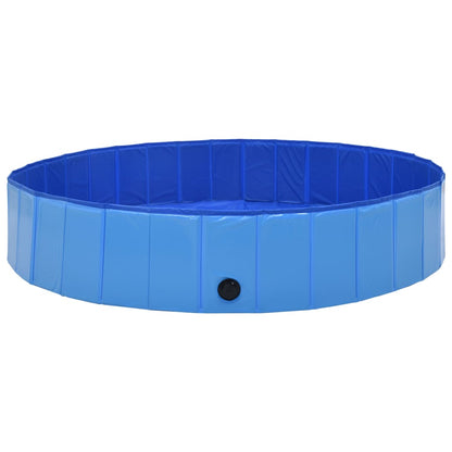 Foldable Dog Swimming Pool Blue PVC XXXL