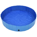 Foldable Dog Swimming Pool Blue PVC XXXL