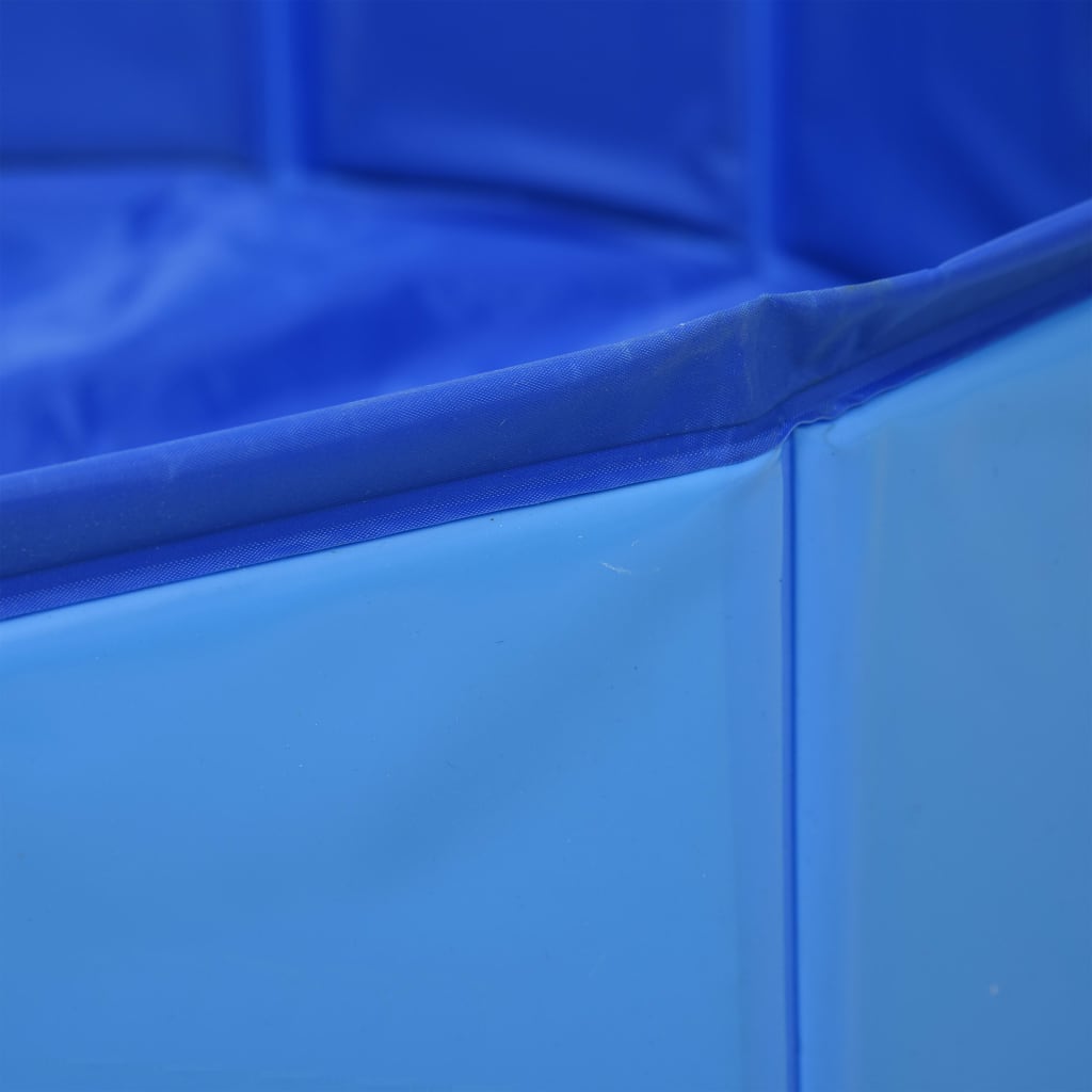 Foldable Dog Swimming Pool Blue PVC XXXL
