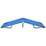 Folding Camping Cot Blue Steel