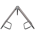 Folding Camping Cot Grey Steel