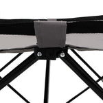 Folding Camping Cot Grey Steel