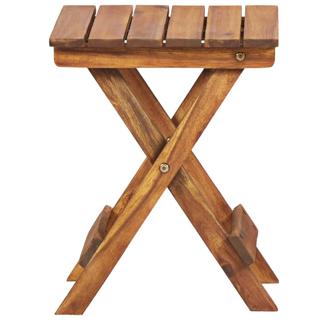 Plant Stand Solid Acacia Wood - 30×30×38cm