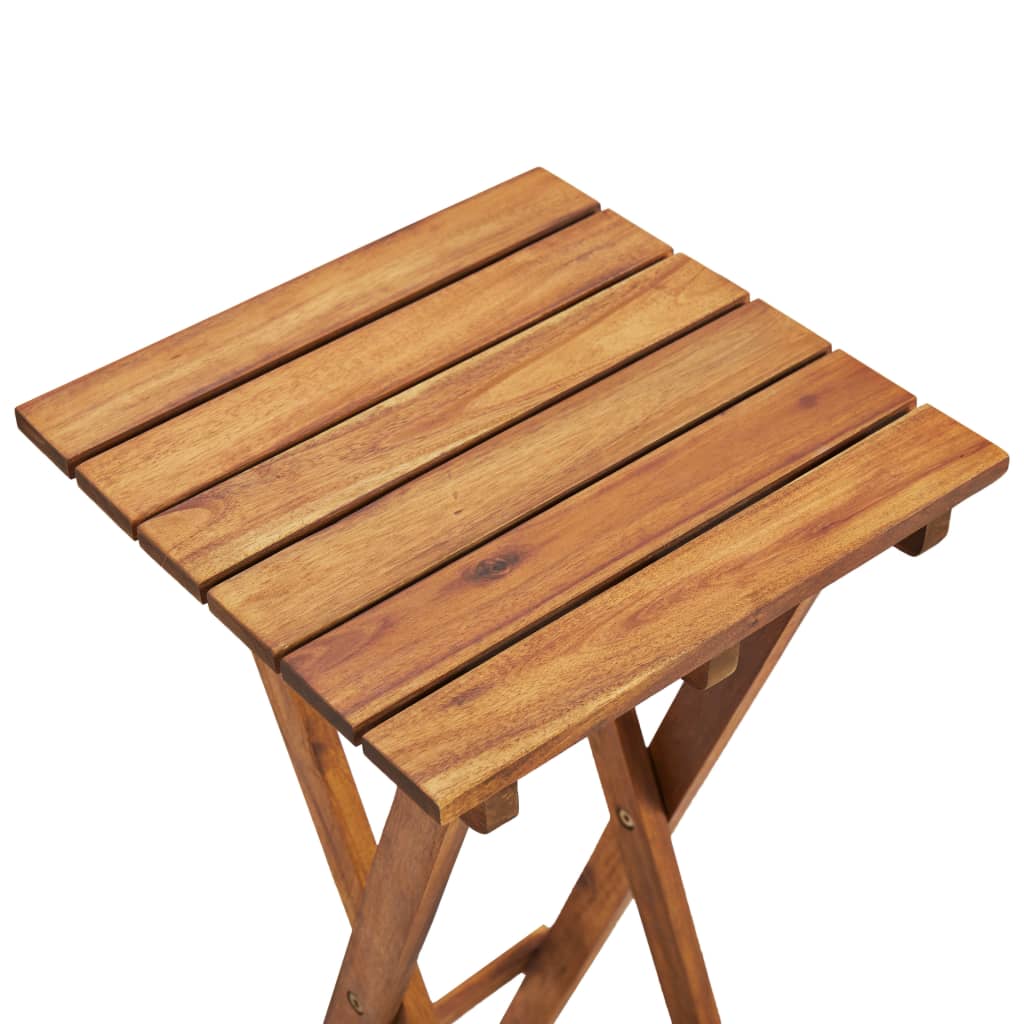 Plant Stand Solid Acacia Wood - 30×30×38cm