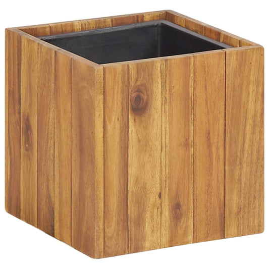 Garden Planter Pot Solid Acacia Wood - 24,5×24,5×25cm