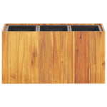 Garden Planter with 3 Pots Solid Acacia Wood