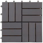 Decking Tiles 10 pcs Grey Wash  Solid Acacia Wood