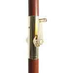 Parasol with Wooden Pole 300x258 cm Black